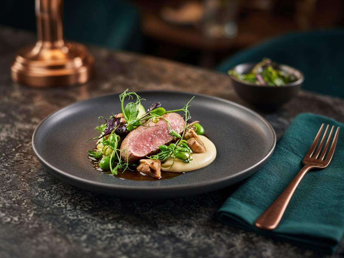 Seasonal plated dining at Brittle Stairs Inn
